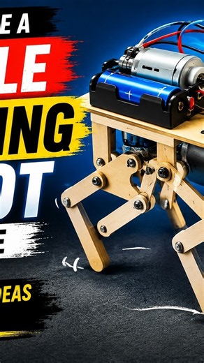 How To Make A Simple Walking Robot At Home｜｜ Ama