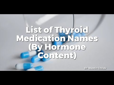 List of Thyroid Medication Names (By Hormone Content)