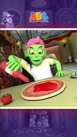 🍕 Pizza Party With Zombies #shorts #halloweensongs #allbabieschannel #funny #hooplahalloween