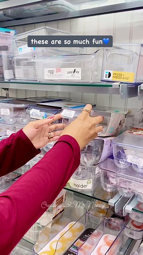 these clear containers make my life a little easier in my quest to organize different areas of our home!💙 #organizedhome #diyhome #homedecorating #marshallsfinds #homedecorideas #diy | Creating with Ms Nancy