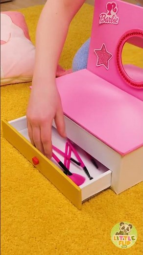 💅 DIY Barbie-Themed Makeup Box for Kids! 🩷 #BarbieFun #DIYCrafts