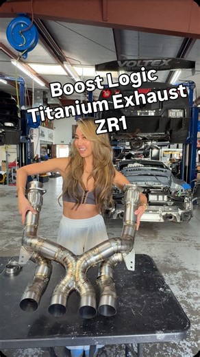 I told ya she wasn’t staying stock 🤣 First mod for the #ZR1 🤗 @boostlogic can’t wait to install and dyno her @jotechmotorsports ! Stay tuned 👀 #lunatik #c8 #ladydriven | Luna Rose