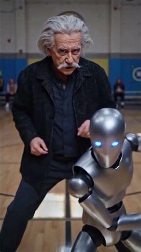 Albert Einstein and Robot 🤖 #alberteinstein
