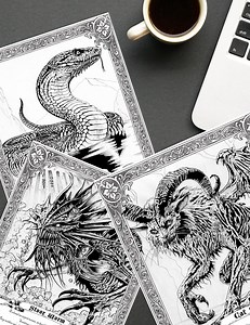 Scottish Folklore Coloring Book: Fantasy Beasts Bestiary (printable) - Etsy