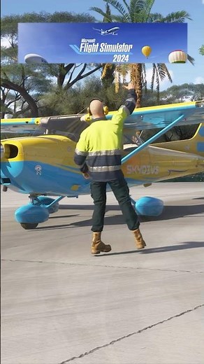 MSFS 2024 Karriere Modus: Fallschirmspringen. Part 1 #msfs2024 #aviation #parachute