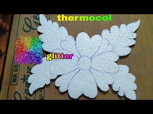 How to make beautiful flower from thermocol ( thermocol craft)