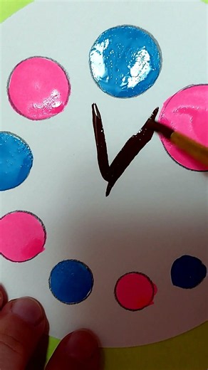 Drawing an Abstract Pattern of Circles #art #painting
