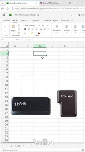Desplazarse con teclas en Excel rápidamente #excel #office #exceltips #excelshorts #exceltutorial