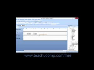 Crystal Reports 2013 Tutorial Selecting, Moving & Resizing Fields Business Objects Training