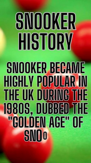 Snooker Historical Facts : 1980's