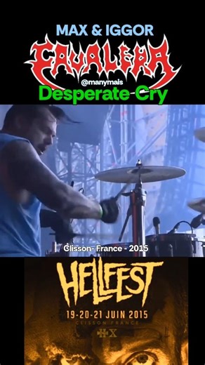 CAVALERA CONSPIRACY- "Desperate Cry" Hell Fest 2015 - Max & Iggor (Sepultura) - Clisson - FR