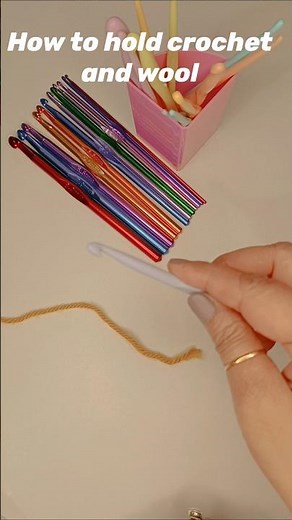 How to Hold Crochet Hook and Yarn for Beginners | Easy Crochet Basics
