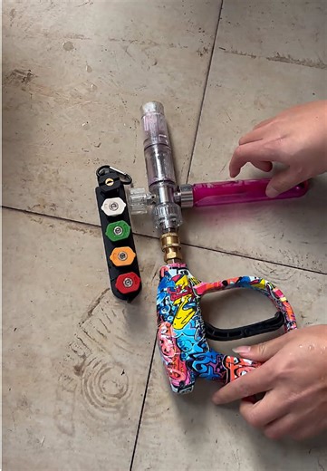 Eye-Catching Graffiti Design Pressure Washer Handle