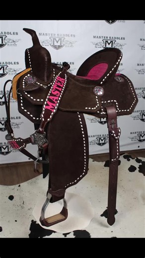 Girls Like Pink -Design a Master Saddle Your Way EveryDay! Saddle maker for 34 years - Hand Made- #fyp #mastersaddles #dreamsaddle #barrelracer #oftencopiedneverduplicated #saddle #pink #pinktok #blingbling