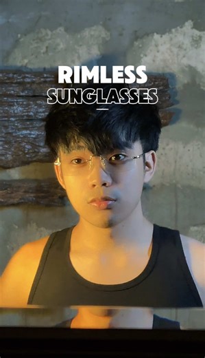 Rimless Photochromic and Anti-radiation Sunglasses
