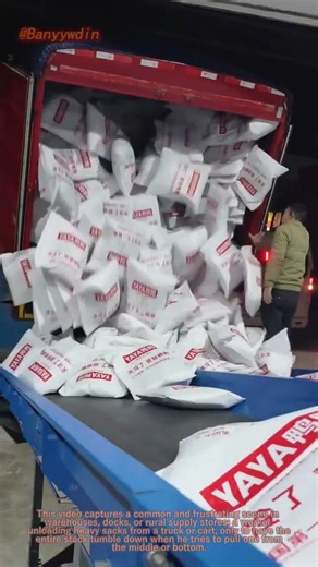 The Smart Way to Unload Bags Without Spilling! 🦀 | Labor-Saving Life Hack