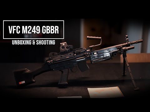 The First Airsoft Gas LMG Ever! 🔥 Unboxing & Shooting the VFC M249 GBBR