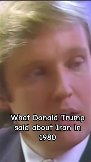 Donald Trump's 1980 interview about Iran #shorts