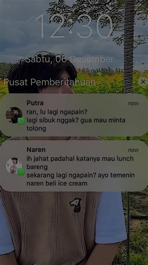 Threads of Us Chat nya masuknya barengan sih, jadi salah kirim kan 🫣 #4u #alternativeuniverse #pondphuwin