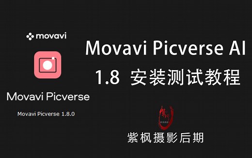 最简单实用的 AI 摄影后期插件 Movavi Picverse AI 1.8 最新版安装教程