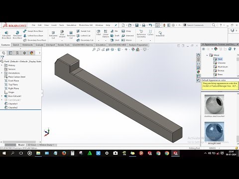 How to design Gib head machine key in solidworks