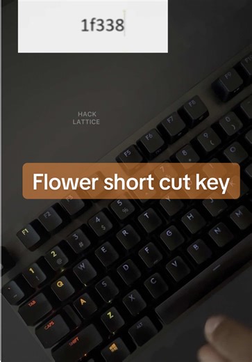 Flower shortcut key (CODE -1F338) #tiktok #fyp #pc #keepsupporting #tipsandtricks #computer #keyboard #leanontiktok #tutorial #viral #tips #keeplearning