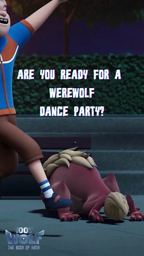 Try these werewolf dance moves! 🕺🐺 #100percentwolf #forkids #cartoon #funny #teen #family #animation #abcme #werewolf #poodle