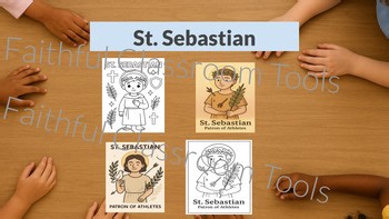St. Sebastian Activities & Posters Growing Bundle | Catholic Saints for Kids