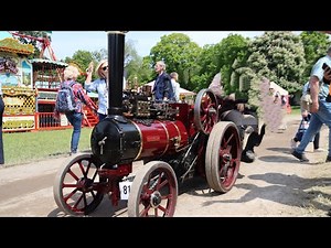 6 inch scale Marshall traction engine ride around Strumpshaw Steam Rally 2023