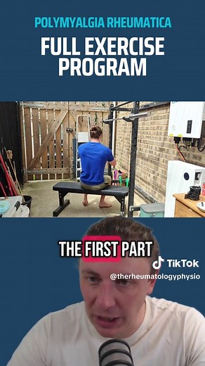 Polymyalgia Rheumatica Full Exercise Program Full video on my YT channel Jack - The #Rheumatology #Physio takes you through a full exercise program for #PolymyalgiaRheumatica . Firstly a home based version with an exercise band and then a gym based version with a barbell. Try the exercises with no resistance first and then progress as tolerable, if you are unsure speak to your Physio or #Rheumatologist Like/subscribe/share ;) #PMR #arthritis #fyp