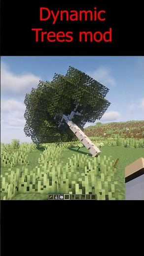 Dynamic Trees mod #minecraft #minecraftdaily #minecraftbuilding
