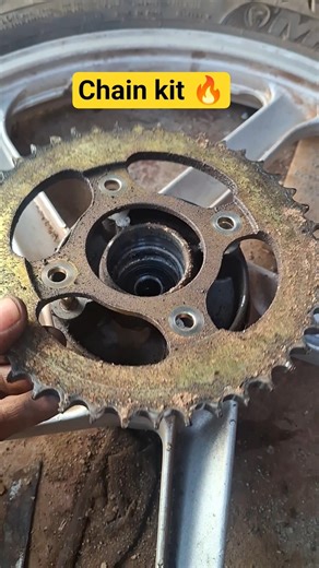 bike Chain kit Replaced 🔥 #splendor #bike #like #subscribe #share