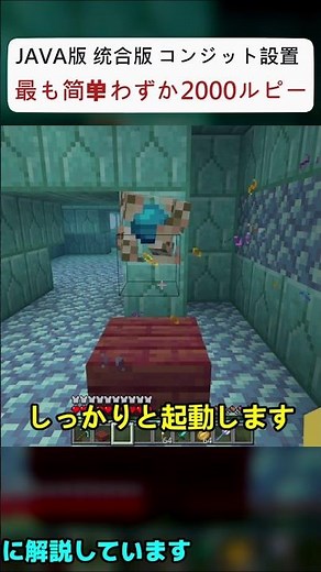 JAVA版 統合版 簡単コンジット設置 わずか2000ルピー マイクラ
