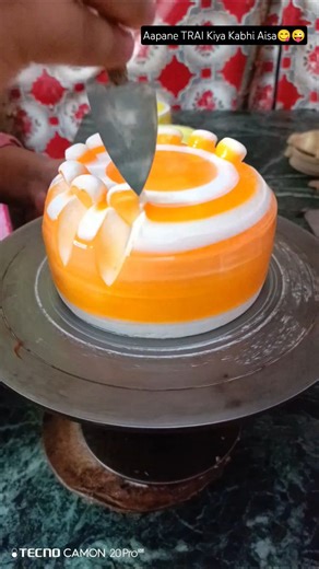 orange cake #cake #birthdayparty #cakedecorating #ytshorts #ytviral