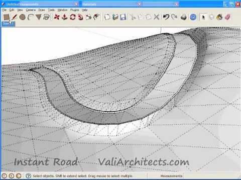 Sketchup Instant Road - Create Road from Center Line