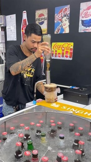 Awesome! Coca-Cola Slush Machine - Bangkok Street Food