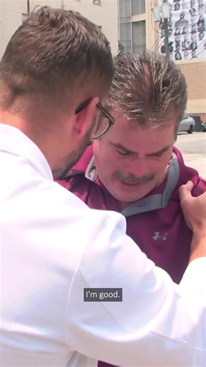 19K views · 229 reactions | After a near death experience, Lt. Cook bumped into the doctor that saved his life. InvestigateTV+ caught it on camera: https://www.fox5vegas.com/2025/10/10/chance-encounter-police-officer-reunites-with-trauma-surgeon-who-saved-his-life/ | FOX5 Las Vegas | Facebook