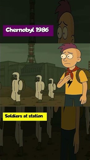 Chernobyl 1986. Soldiers at station