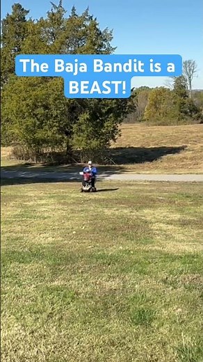 Pride Mobility Baja Bandit Climbs a Grass Hill with Ease!