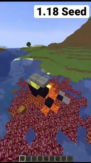 Minecraft 1.18 Seeds that will blow your Mind #minecraft #shorts #bebu