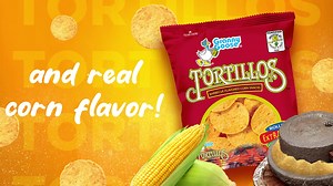 Beat work stress with a satisfying snack! Enjoy the stone-ground real corn goodness of Tortillos. Time out with Tortillos! | Granny Goose