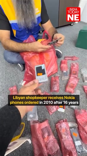 A shopkeeper in Tripoli, Libya, has finally received a shipment of Nokia mobile phones he had ordered back in 2010—after a 16-year delay caused by the country’s prolonged civil war. An unboxing video of the long-lost consignment has gone viral on social media, leaving the internet amused. Beyond the humour, the incident also highlights how conflict can disrupt everyday life for years—and how once-obsolete technology can unexpectedly turn into collectibles. #Libya #Tripoli #ViralVideo #Nokia #Thr