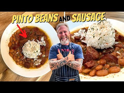 QUICK, EASY, & DELICIOUS recipe for PINTO BEANS & SAUSAGE!!