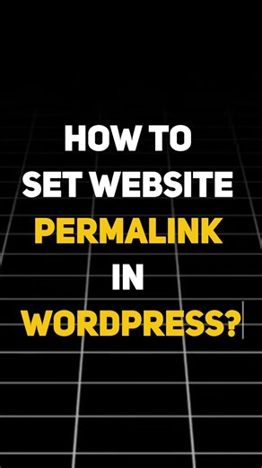 WordPress website permalink settings #websitedesign #wordpress #seo