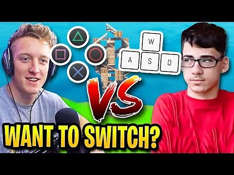 Tfue on CONTROLLER vs FaZe Sway on KEYBOARD in 1v1 on Fortnite...