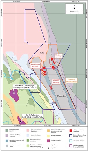 Electrum Discovery Identifies Additional Copper-Gold Anomalies at the Timok East Project