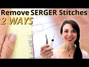 Oops! 2 EASY Ways to Remove Serger Stitches (Fix Mistakes Fast)