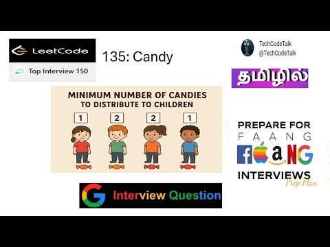 Candy Distribution Problem LeetCode 135 | Explained in Java | Tamil