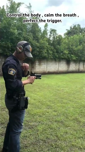 Perfect the trigger with springfield prodigy 🤌 #springfield #police