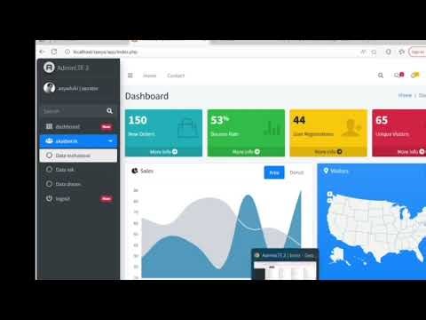 Tutorial CRUD mengunakan php MySQL dengan admin LTE3 part 9